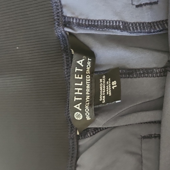 NWT! Athleta Brooklyn Printed Short Navy Size 18 - Picture 5 of 6